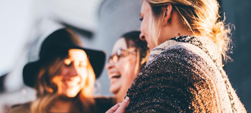 Women laughing